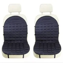 Premium Heated Car Seat Cushion Cover - 12V Winter Warmer & Comfort Enhancer (Black 1 set)