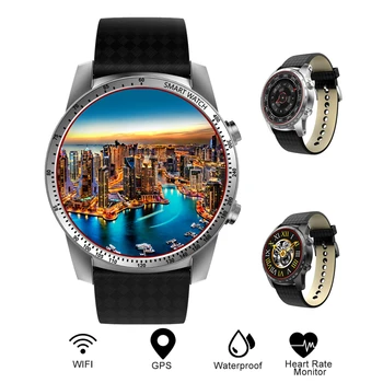 

Kingwear KW99 3G Smartwatch Phone Android 5.1 MTK6580 Quad Core 8GB ROM Heart Rate Monitor Pedometer GPS Anti-lost Smart Watch