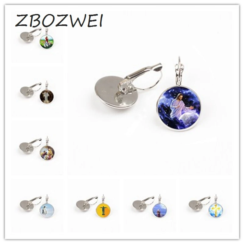 ZBOZWEI 2018 г. Детская серьга Иисус Христос серьги из религиозного