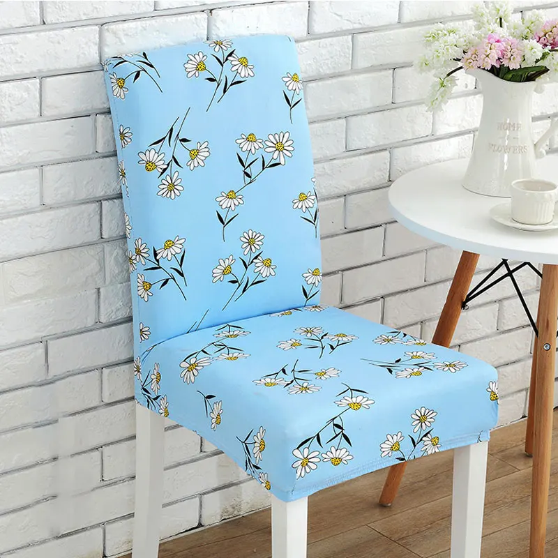 1 шт. эластичные винтажные чехлы на стулья с красивым цветочным рисунком и бабочкой из спандекса пылезащитные эластичные Современные вечерние чехлы на стулья для столовой - Цвет: 5