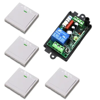 

AC110 220V Wireless Remote Control Switch Receiver Wall Panel Remote Transmitter Hall Bedroom Ceiling Lights Wall Lamps Wireless