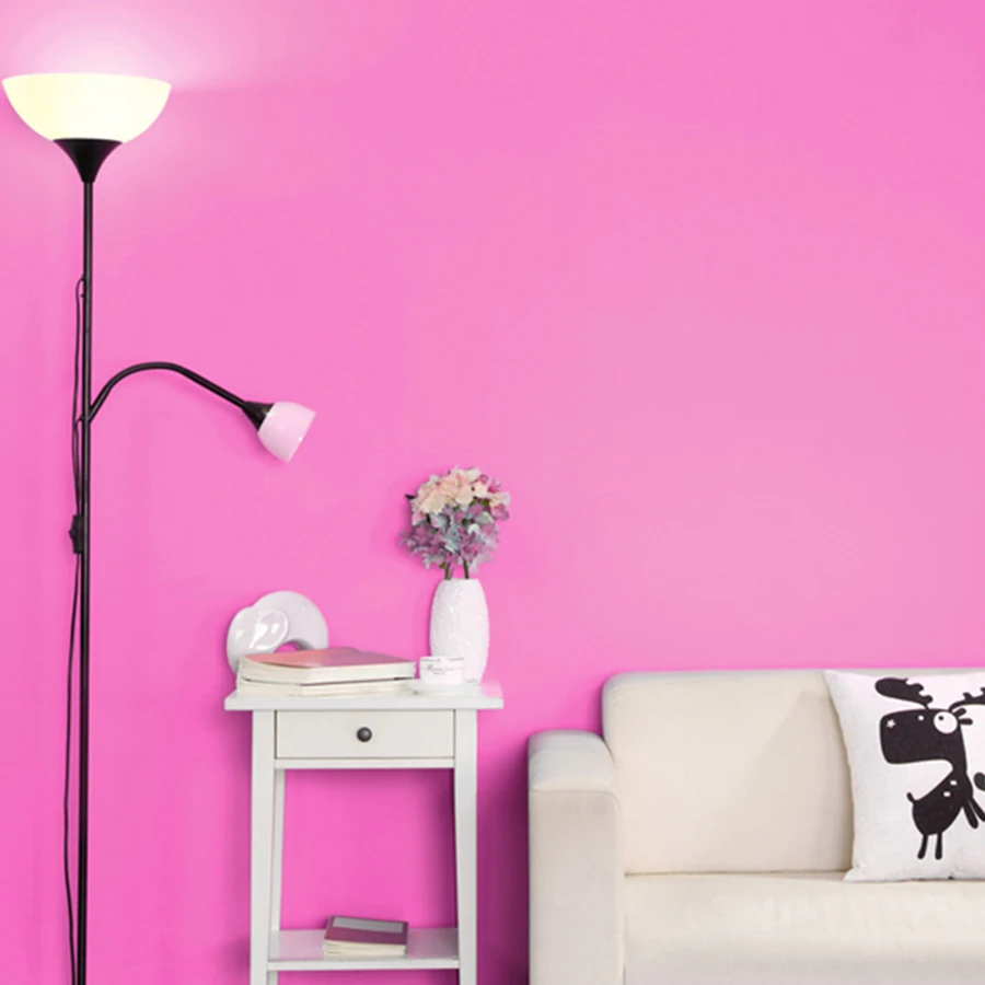 60 см самоклеющиеся матовые обои водонепроницаемый ПВХ общежития спальня сплошной цвет наклейки на стену в офис DIY детская комната обои