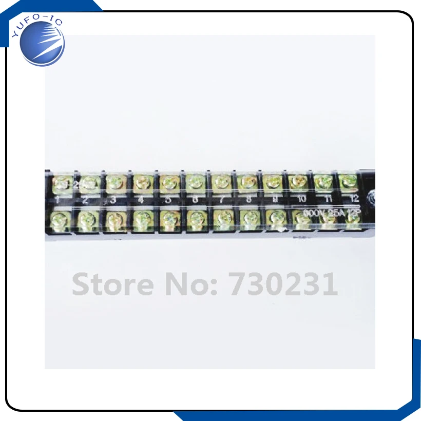 Free Shipping 2Pcs TB 1512 600V 15A Double Rows Cover Guard 12 Position Terminal Blocks new