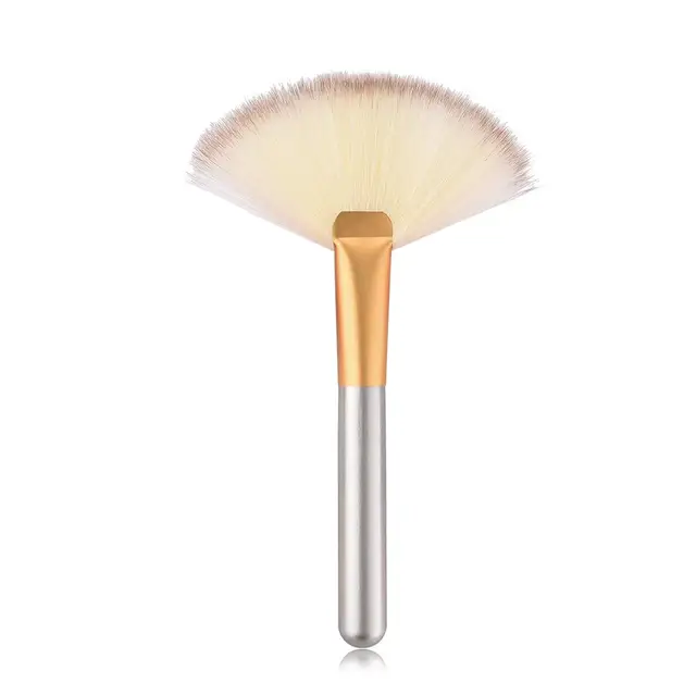 1PC Pro Big Fan Highlighter Brush Soft Fan Powder Brush Slim Soft