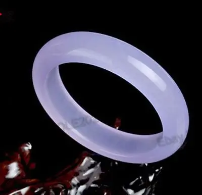 

Free Shipping >> new hot Beautiful Natural Pretty Light Purple Jade Bracelet Woman Bangle 59-60mm
