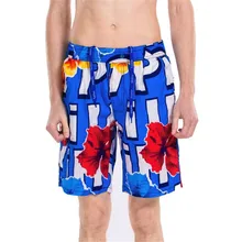 Мужские летние модные пляжные шорты с принтом, мужские Модные быстросохнущие хлопковые свободные шорты, мужские пляжные шорты