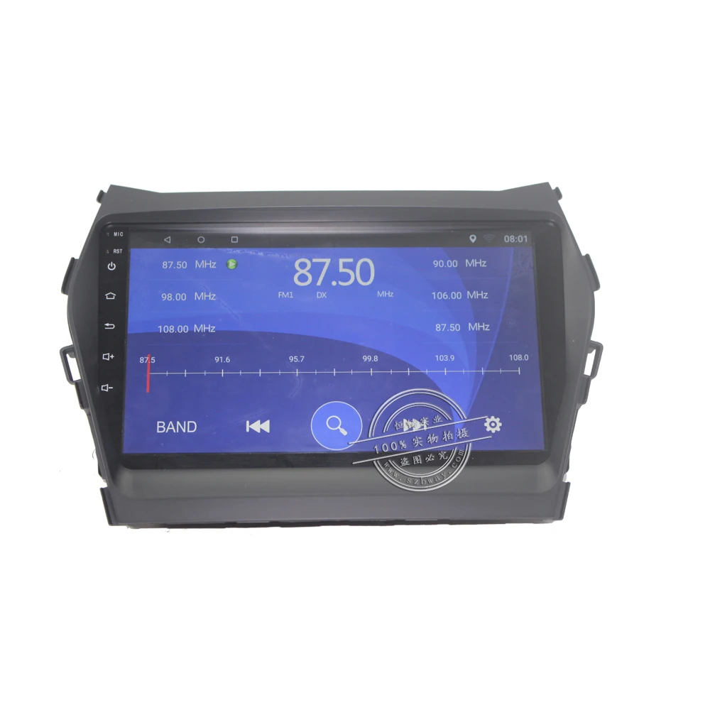 Top HACTIVOL 9" Quad core car radio gps navigation for Hyundai IX45 SANTA FE 2013 android 7.0 car DVD player with 1G RAM 16G ROM 1