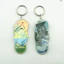 На заказ прозрачное кольцо брелок для логотипа