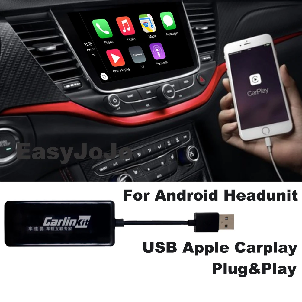 Smart Link USB Bluetooth ключ автомобильный навигационный плеер черный Carplay для Apple iOS CarPlay Android автомобильный плеер Автомобильный Стайлинг