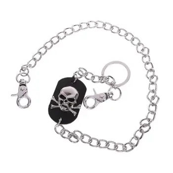 

Bag chain Men Skull Hip Hop Punk Pants Trousers Wallet Metal Key Waist Chain
