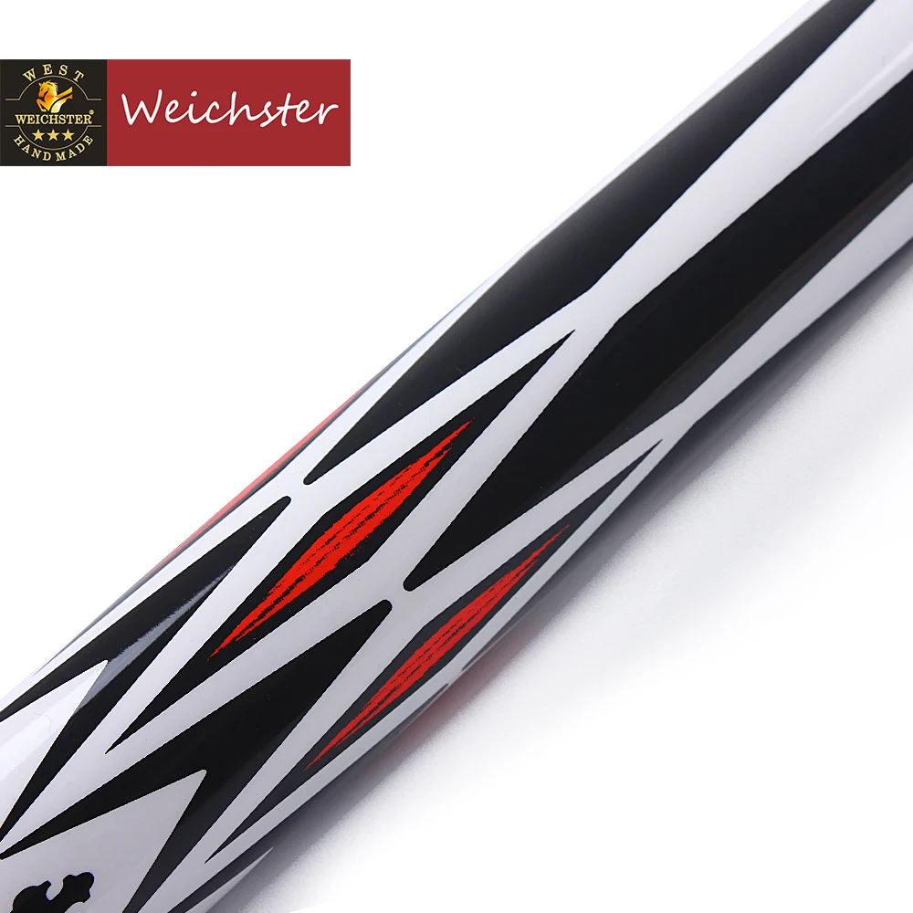 Weichster Billiard pool cue stick 1/2 maple wood shaft 58" 13mm screw on tip billiard shaft billiard bridge stick billiard cue tip