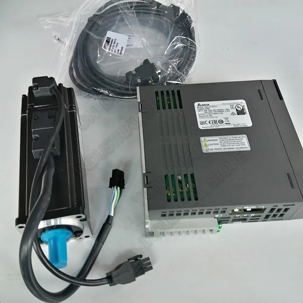 Новый Дельта A2 с тормозом 400W 220V 1.27Nm 3000 об/мин NEMA24 60 мм ASD-A2-0421-L ECMA-C10604SS AC
