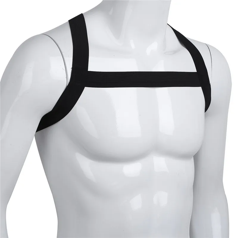 Men Body Belt Harness Men Elastic Shoulder Chest Muscle Harness Male Punk Costume Strap Adult Game Bondage Lingerie