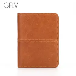 Бренд GFLV, винтажный небольшой кошелек на застежке, мужской высококачественный кошелек из натуральной кожи, деловой маленький кошелек на
