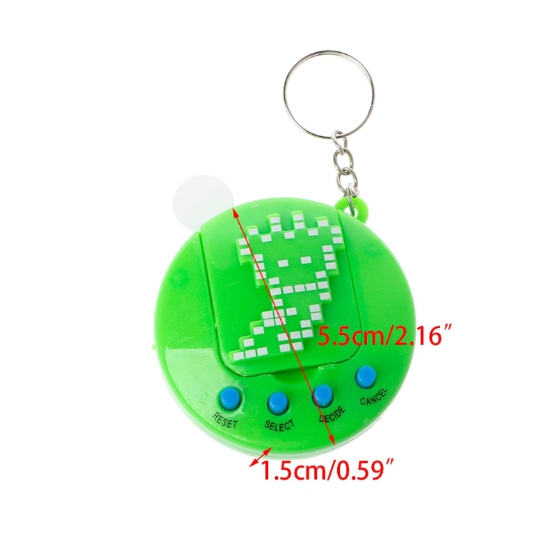 1PC LCD Virtual Digital Pet Electronic Game Machine Retro Funny Toy With Keychain