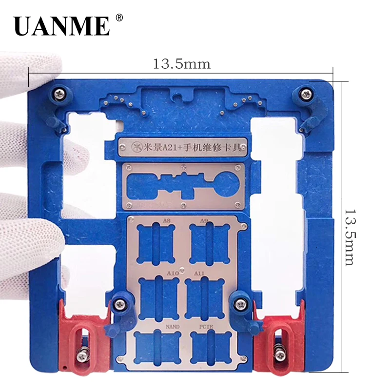 UANME Multi мобильный телефон ремонт платы Держатель для iPhone XR 8 8 плюс 7 6 6s плюс 5S для A7 A8 A9 A10 материнскую плату чип светильник