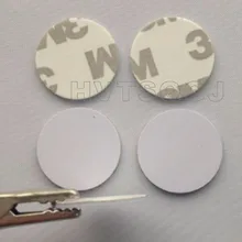 100 шт. 215 чип круглый сумка для монет, карт NFC Forum Тип 2 бирки Высокая производительность с помощью клейкой ленты 3м пленка NFC стикеров Dia.25mm