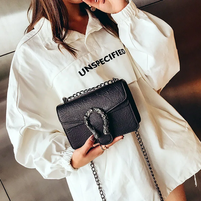 Women Fashion Design Chains Shoulder Bag Luxury PU Leather Female Mini Handbag Holiday Shopping Ladies Flap Crossbody SS3494 (13)