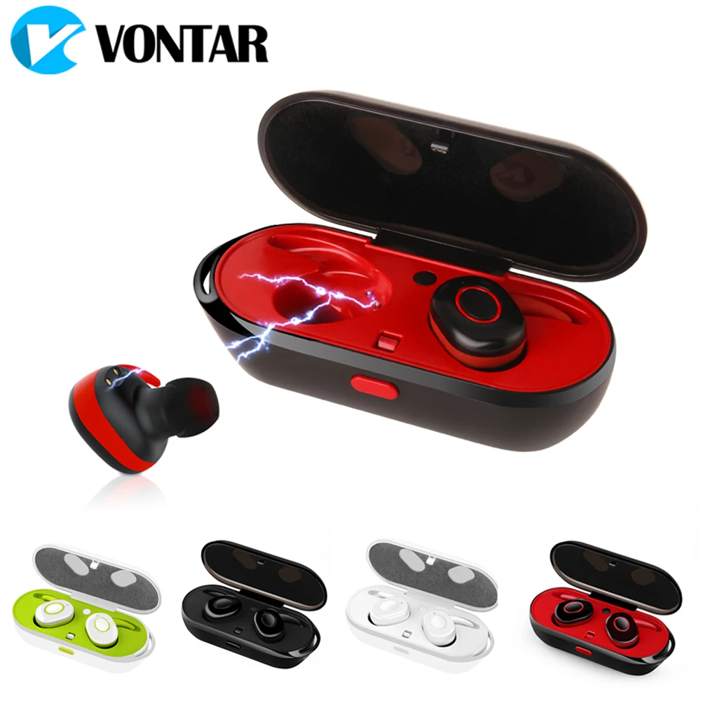 Original VONTAR Air-Tws True Wireless Bluetooth Earphone TWS Earbuds Sports Headsets Portable With Microphone bluetooth-earphones