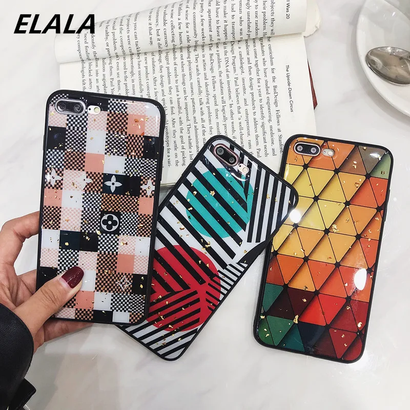 

cases For iPhone 7 8 6 Plus X Case Geometric Pattern Full 3D Soft TPU Protection Cover For iPhone 6 8 Plus iPhone 7 7Plus Couqe