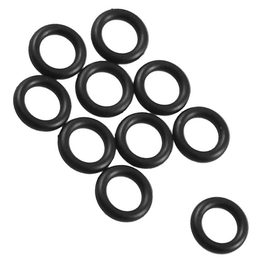 10 pcs Black Rubber Oil Filter O Ring Sealing Gaskets 6mm x 1.8mm