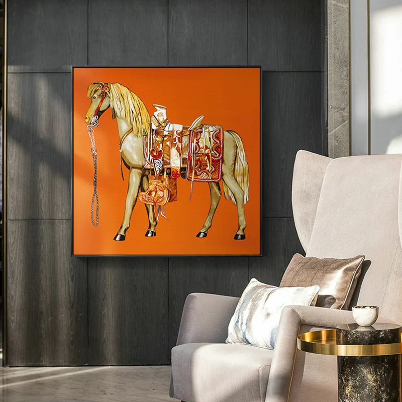 King Of Glory Современная Картина на холсте лошадь настенные художественные картины для гостиной Европейский рыцарский Стиль Домашний Декор плакаты и принты