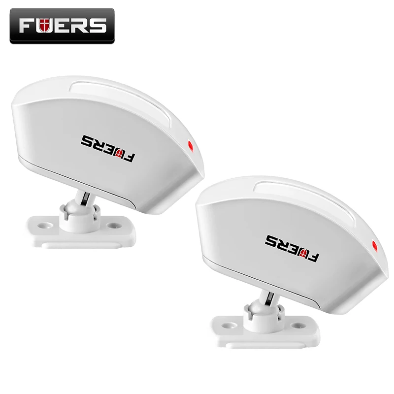 

Fuers 2pcs/lot Wireless window Curtain PIR Motion Sensor Detector Pasive Infraid Sensor Low-Power Circuit For gsm Alarm System