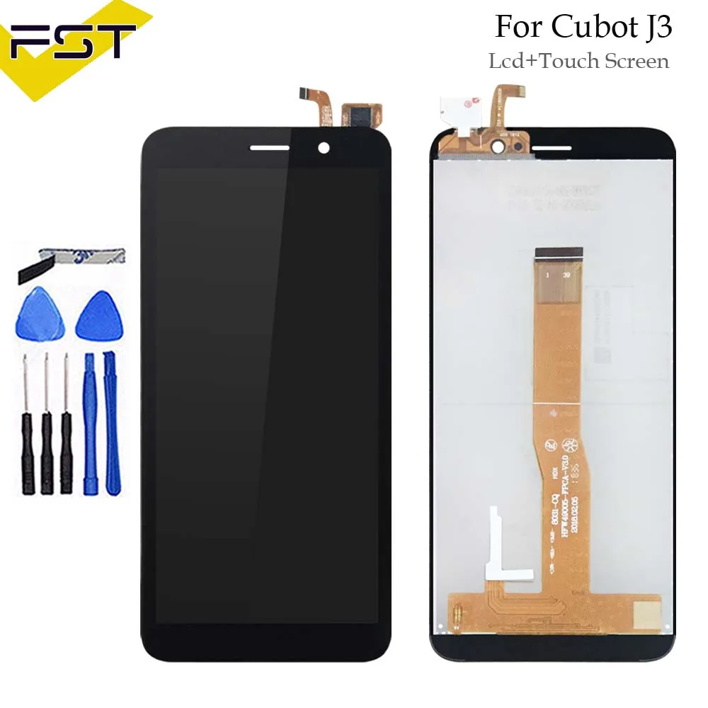 

5.0''Black For Cubot J3 LCD Display with Touch Screen Digitizer Assembly For Cubot J3 Mobile Phone Accessories