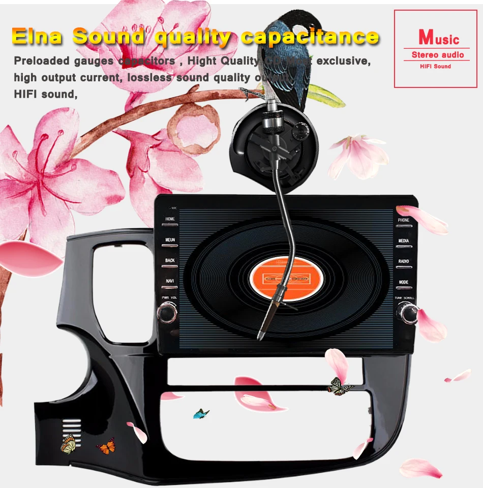 Perfect 4G+64G Android 9.0 4G Car Radio Multimedia Video Player Navigation GPS For Mitsubishi Outlander 3 2012-2018 2019 2 Din no dvd 8