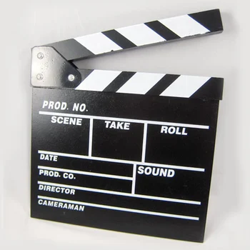 

New Director Video Scene Ciac Clapper Board Acrylic Dry Erase TV Director Movie Movie Action Slate Clap Handmade Cut Prop