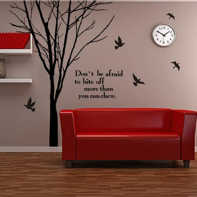 Large Tree Branch Wall Sticker Art Deco Removable Vinyl Tree With