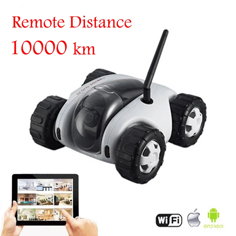 App Controlled Wireless Wifi Controlled Spy Tank Cloud Rover Remote Control Robot with Camera RC Monitoring Car Toys iOS Android