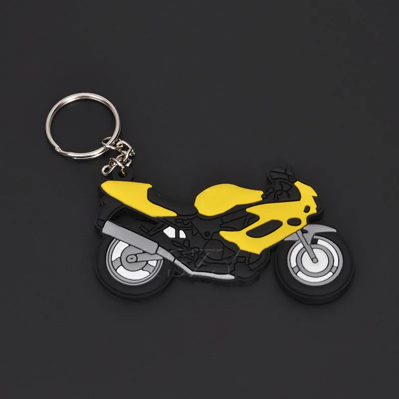 Модная модель мотоцикла резиновый брелок для ключей брелок для Yamaha Kawasaki Suzuki BMW Honda GSX-R VR 46 стиль - Название цвета: 5