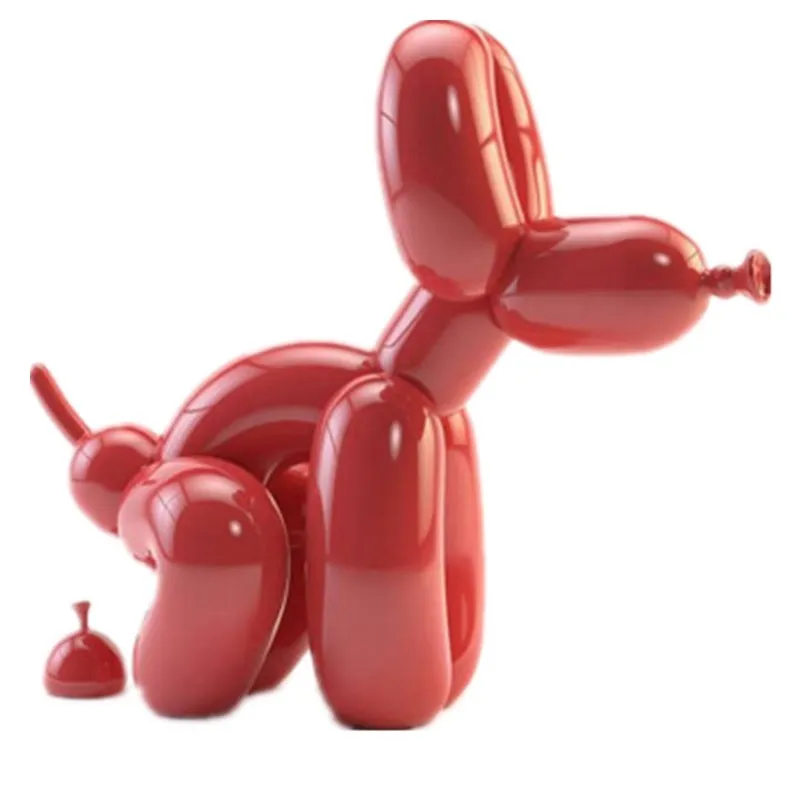 

Newly Produced American Art Resin Craft Balloon Dog Figurine Statue Balloon Dog Xmas Gift Valentine's Gift Decoration Maison