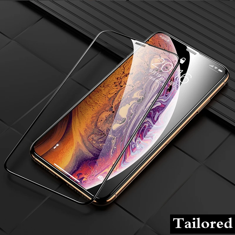 4D Анти-пыль полное покрытие из закаленного стекла протектор экрана для Iphone 11 pro max X Xr Xs max HD наушник изогнутая твердость защита