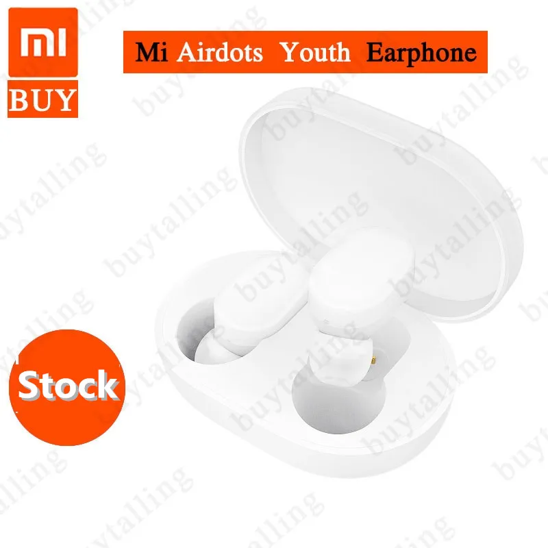 

NEW Original Xiaom TWS AirDots Bluetooth Earphone Youth Version stereo Bass BT 5.0 With Mic Handsfree Earbud