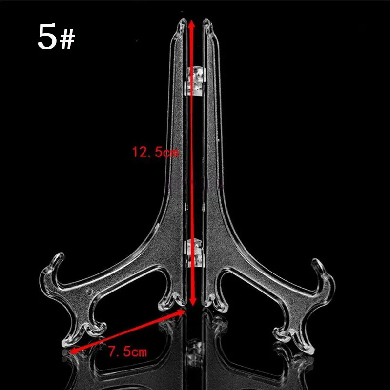 1 шт. ясная тарелка рамка для фотографий дисплей стойка пластина кадра фото рамка мольберт подставка-держатель для фото домашний декор инструмент quadros - Цвет: 5
