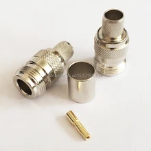 1 шт. разъем Jack N RF коаксиальный преобразователь коннектор обжимной RG8, RG213, LMR400 прямой, никелированный Новинка