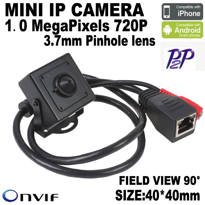  mini ip camera 1.0MP ONVIF HD 720P H.264 P2P Mobile Phone Surveillance CCTV IP Camera 3.7mm Pinhole lens hideen 