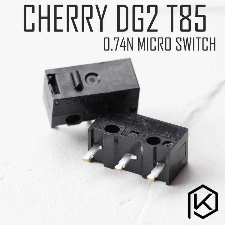 

5pcs/lot Free shiping cherry Micro Switch Microswitch dg2 t85 for Mouse Microswitch black point 0.74n golden point