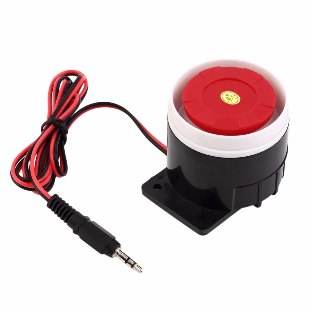 Newest Ear Piercing Indoor Wired Siren Mini Horn Siren Home Security Sound Alarm System 120dB Durable 12V Wholesale