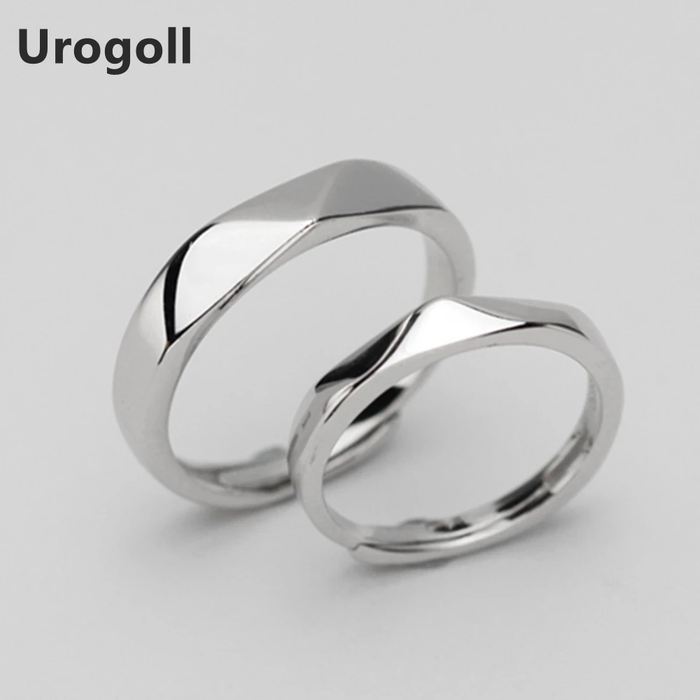 

Brand New Fine Jewelry 1PCS Anniversary Ring Pure 925 Silver Jewelry Jewellery Classic Couple Rings For Women / Men R1050