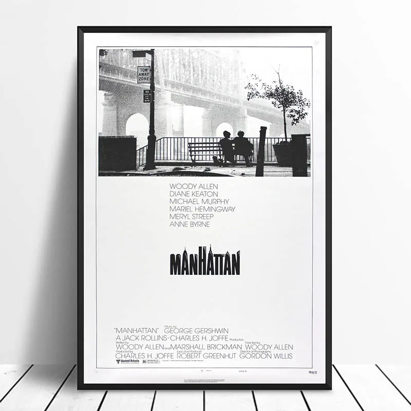 Manhattan Vintage Classic Movie Poster Home Decor Wall Art Canvas painting Print | Дом и сад