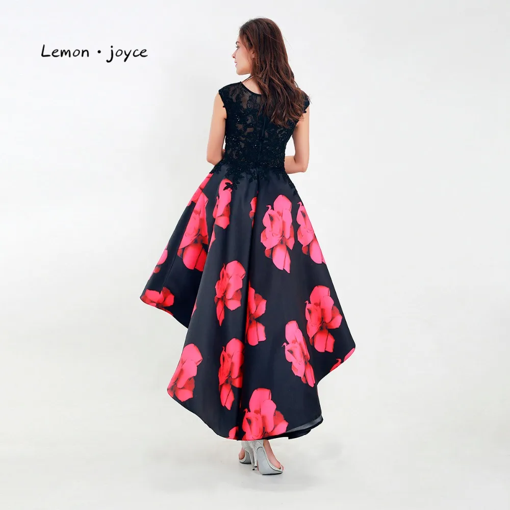 Lemon joyce Выпускные платья новое поступление 2020 с рукавом крылышком цветочный принт