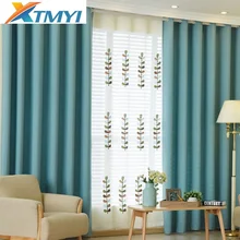 

Blackout Curtains for the Bedroom Solid Curtains Drapes Window Panel Fabric Curtain For Bedroom Shading 70% Custom
