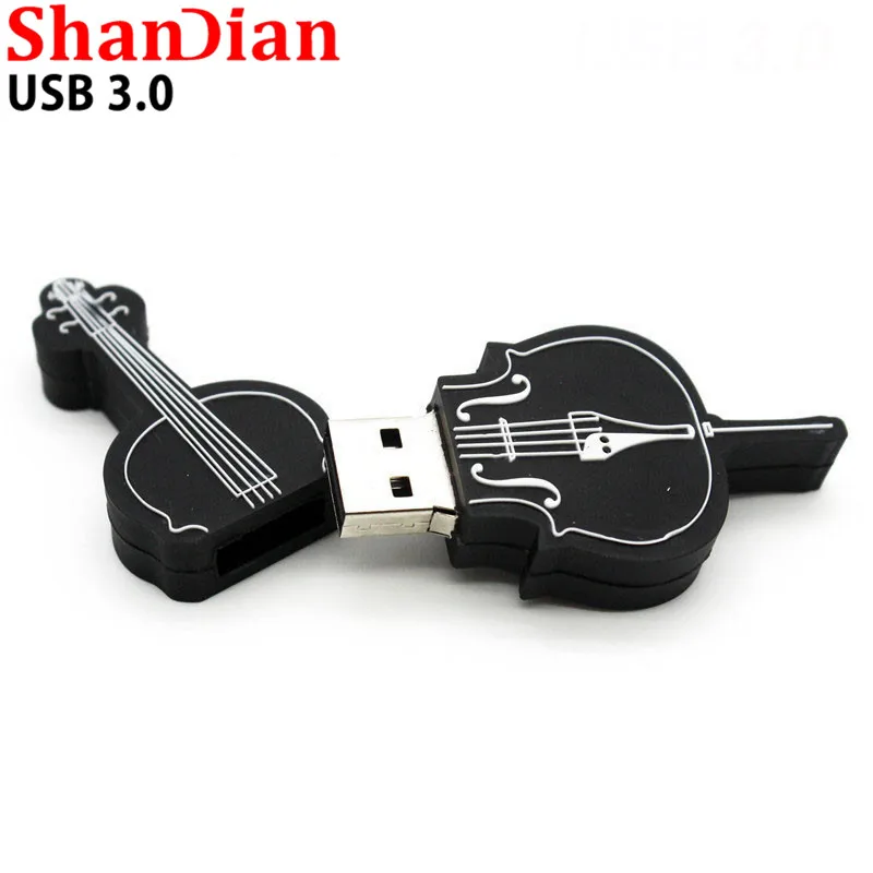 SHANDIAN новые акции 3 0 мультяшный фонарик гитара флэш память модель usb 2. 8 ГБ 16 32 64 Гб