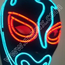 EL проволочная маска/светящийся/светодиодный светящийся/iluminated/светящийся танцевальный головной убор