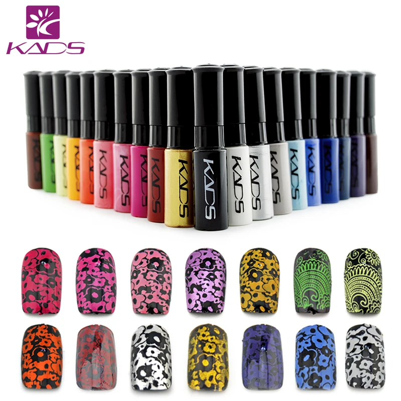 KADS 10ml stamp polish 1 Bottle/LOT Nail Polish & stamp polish nail art 21 color Optional stamping Nail Lacquer