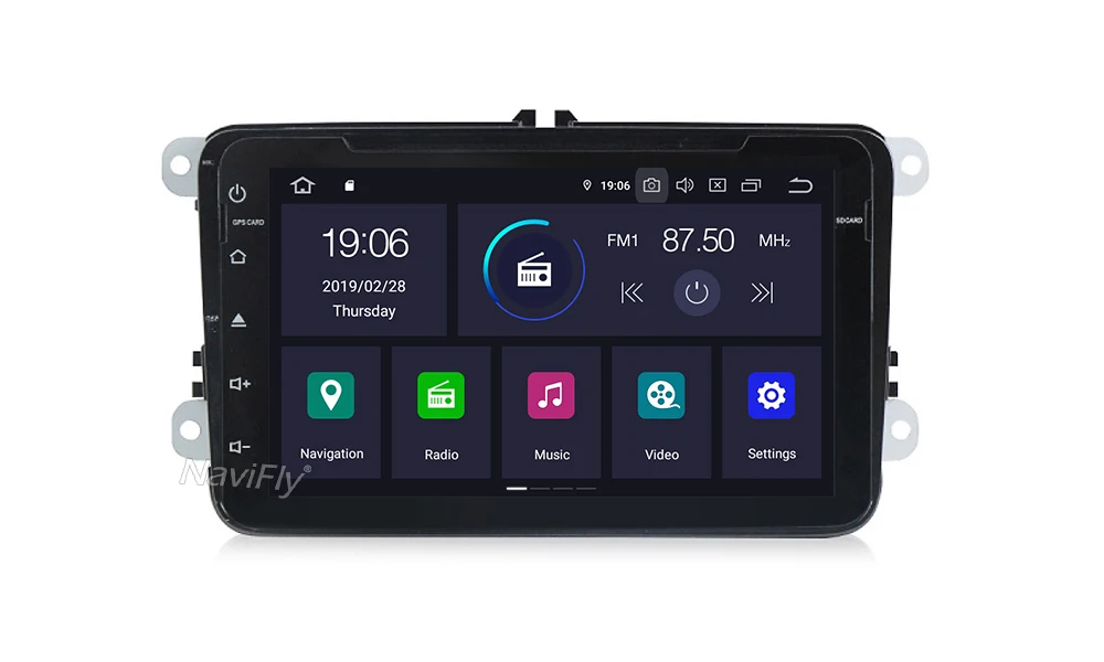Clearance Android 9.0 Car radio dvd for VW GOLF 5 Golf 6 Tuguan Touran Skoda Octavia yeti 8" full touch IPS screen built in DSP GPS DVD 14