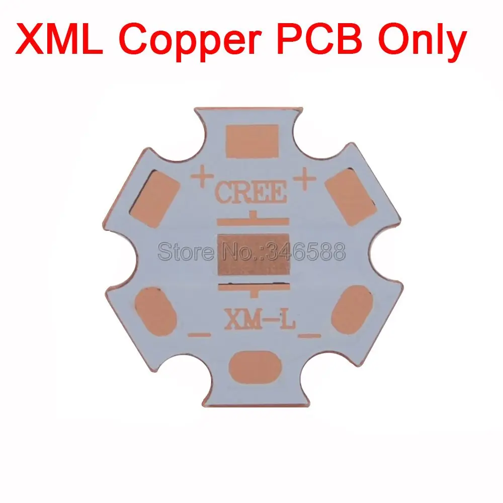 10 шт./Лот 20 мм полностью медная печатная плата радиатор для Cree XML XM L XML2